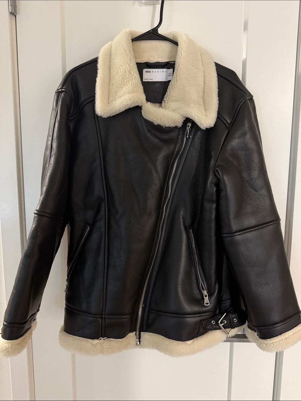 ASOS faux leather jacket